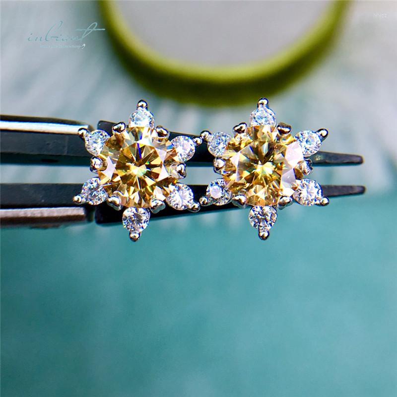 Stud Earrings Inbeaut Korean 925 Silver Total 2 Ct Excellent Cut Pass Diamond Test Yellow Moissanite Star For Women Fine Jewelry
Stud Earrings Inbeaut Korean 925 Silver Total 2 Ct Excellent Cut Pass Diamond Test Yellow Moissanite Star For Women Fine Jewelry