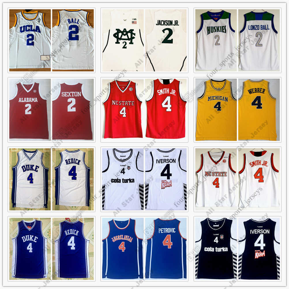 Basketball Jerseys NCAA Basketball Jersey 2 Sexton Lonzo Ball 4 Allen Iverson Chris Webber Drazen Petrovic j.j redick JR Smith Larry Johnson Mohamed Bamba High, Picture
Basketball Jerseys NCAA Basketball Jersey 2 Sexton Lonzo Ball 4 Allen Iverson Chris Webber Drazen Petrovic j.j redick JR Smith Larry Johnson Mohamed Bamba High, Picture