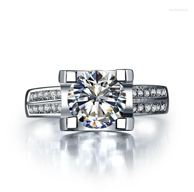 Cluster Rings AU750 18K White Gold Ring Oxhead Style Sightly 2Ct Diamond Women Engagement Surprise Quality With Beauty Box
Cluster Rings AU750 18K White Gold Ring Oxhead Style Sightly 2Ct Diamond Women Engagement Surprise Quality With Beauty Box