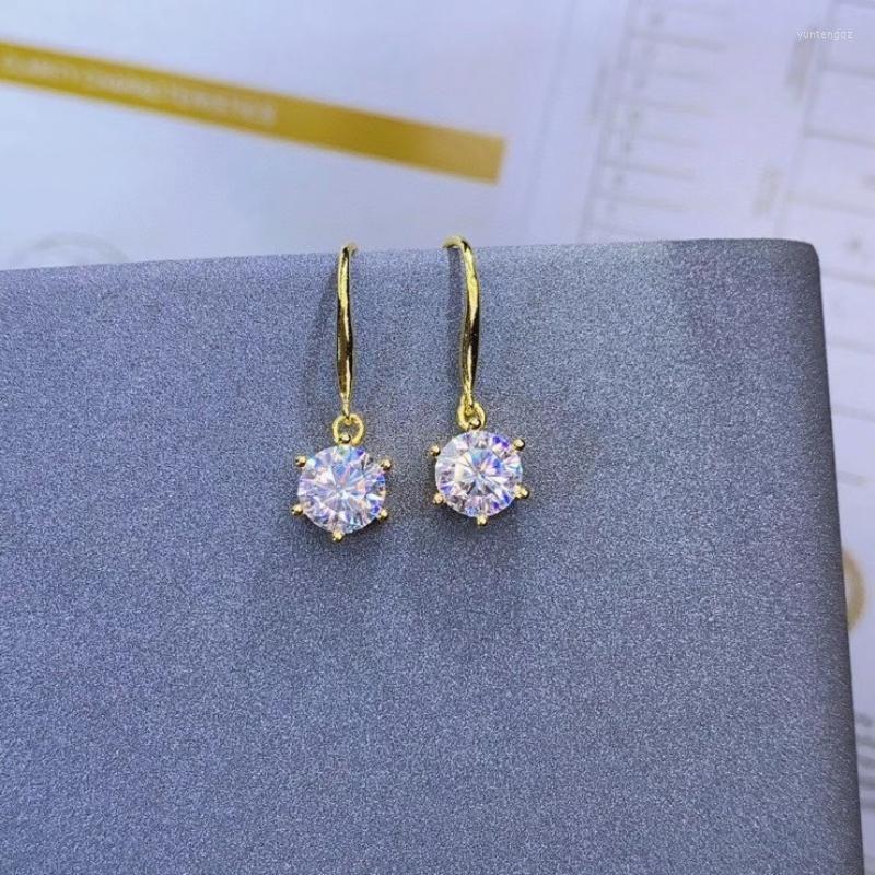 Dangle Earrings Top Quality 1 Carat Moissanite Classic Simple Drop 925 Sterling Silver Fashion Fine Jewelry For Women
Dangle Earrings Top Quality 1 Carat Moissanite Classic Simple Drop 925 Sterling Silver Fashion Fine Jewelry For Women