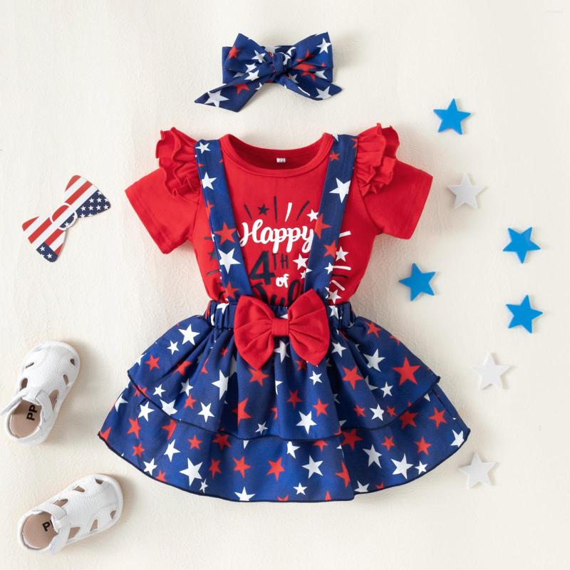 Clothing Sets Born Girl Independence Day Outfits Short Sleeve Letter Printed T-Shirt Suspenders Skirts Cute Headband Set, Picture shown
Clothing Sets Born Girl Independence Day Outfits Short Sleeve Letter Printed T-Shirt Suspenders Skirts Cute Headband Set, Picture shown