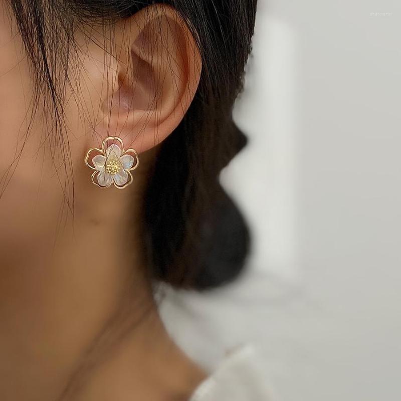 Stud Earrings Vogallery Sweet Gold Color Flower Women Cute White Anti-allergy Fashion Minimalist Jewelry Trends
Stud Earrings Vogallery Sweet Gold Color Flower Women Cute White Anti-allergy Fashion Minimalist Jewelry Trends