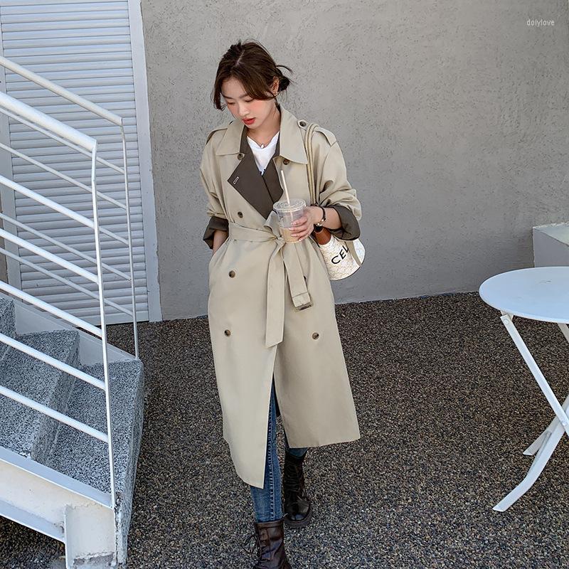 Women' Trench Coats SuperAen Autumn Loose Color Blocking Long Windbreaker 2022 Double Breasted Coat Women' Office Lady, Photo color
Women' Trench Coats SuperAen Autumn Loose Color Blocking Long Windbreaker 2022 Double Breasted Coat Women' Office Lady, Photo color