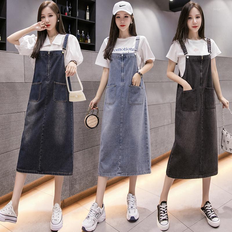 Casual Dresses Vintage 5XL Suspender Dress Denim Women' 2022 Spring Summer Sleeveless Jeans Loose With Pocket Overalls Female, Navy blue
Casual Dresses Vintage 5XL Suspender Dress Denim Women' 2022 Spring Summer Sleeveless Jeans Loose With Pocket Overalls Female, Navy blue