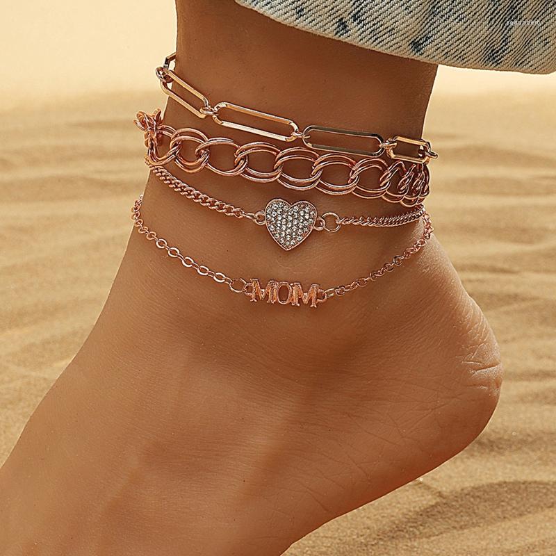 Anklets 4Pcs/set Fashion Butterfly Chain Multi Layer Foot Suit Trend Creative Simple Alloy Metal Jewelry
Anklets 4Pcs/set Fashion Butterfly Chain Multi Layer Foot Suit Trend Creative Simple Alloy Metal Jewelry