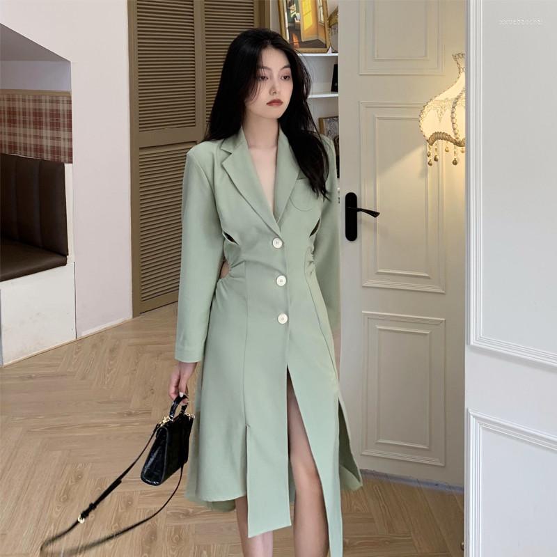 Women' Trench Coats Chic Women Jackets Fashion Notch Collar Irregular Runway Tunic Waisted Backless Fall Clothes Designer Thin Coat, Picture shown
Women' Trench Coats Chic Women Jackets Fashion Notch Collar Irregular Runway Tunic Waisted Backless Fall Clothes Designer Thin Coat, Picture shown