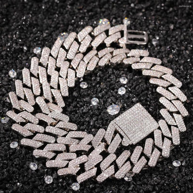 Link Bracelets HIBRIDE 18mm Copper 2Row Form Curb Cuban Bracelet Iced Out CZ Gold Silver Color For Men Luxury Jewelry B-151
Link Bracelets HIBRIDE 18mm Copper 2Row Form Curb Cuban Bracelet Iced Out CZ Gold Silver Color For Men Luxury Jewelry B-151