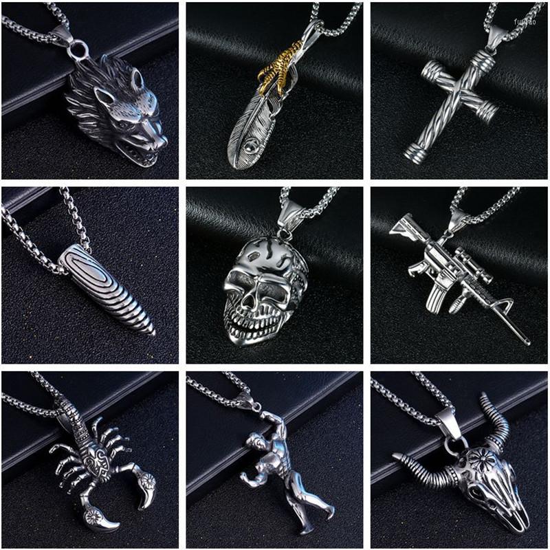 Pendant Necklaces 2022 Hip Hop Vintage Gothic Men Necklace Wolf Cross Feather Kind Long Friendship Jewelry Ketting
Pendant Necklaces 2022 Hip Hop Vintage Gothic Men Necklace Wolf Cross Feather Kind Long Friendship Jewelry Ketting