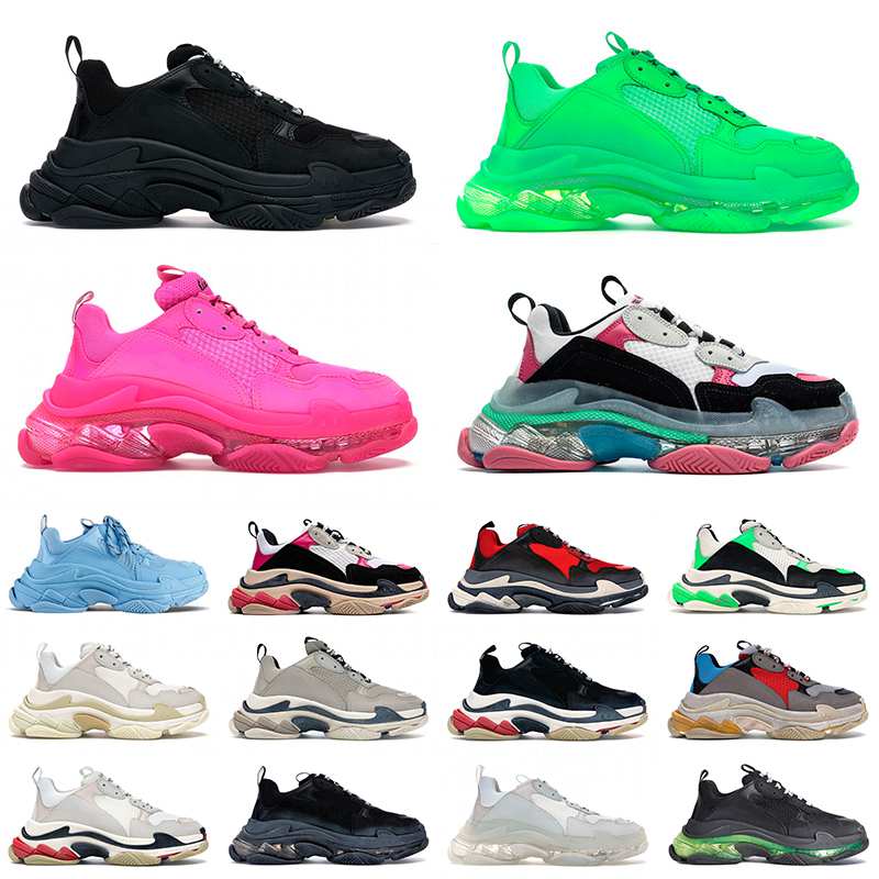 Luxury Designer Triple S Dad Shoes Crystal Bottom Tennis Shoe Trainers Men Women Vintage Plate-forme Sneakers Black Paris 17FW Glitter Casual Sports US 11, C5 36-45
Luxury Designer Triple S Dad Shoes Crystal Bottom Tennis Shoe Trainers Men Women Vintage Plate-forme Sneakers Black Paris 17FW Glitter Casual Sports US 11, C5 36-45