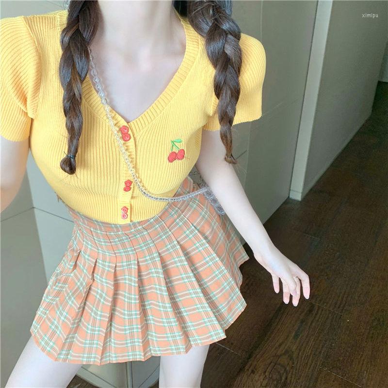 Women' T Shirts Woman TShirts Summer 2022V Collar Top Women' T-shirt Knitted Cardigan Crop Mujer Camisetas, Black
Women' T Shirts Woman TShirts Summer 2022V Collar Top Women' T-shirt Knitted Cardigan Crop Mujer Camisetas, Black