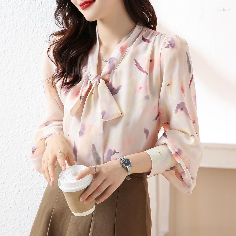 Women's Blouses 2022 Autumn Light Pink Bow Tie V Neck Shirt Women Floral Chiffon Long Sleeve, Pic
Women's Blouses 2022 Autumn Light Pink Bow Tie V Neck Shirt Women Floral Chiffon Long Sleeve, Pic