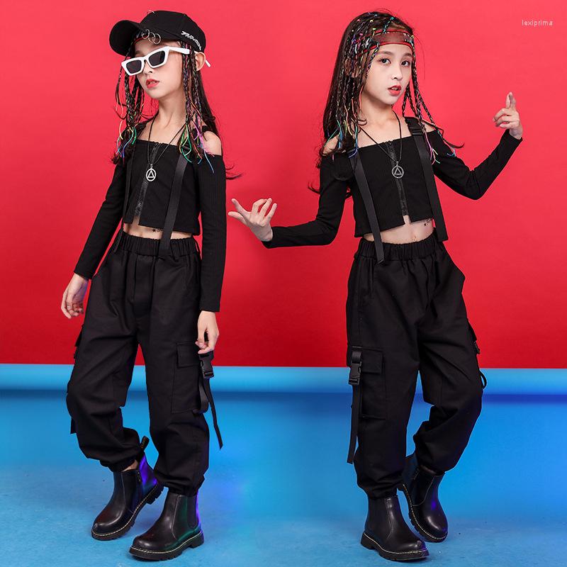 Stage Wear 2022 Ballroom Hip Hop Dance Costumes For Girls Black Crop Top Cargo Pants Kpop Clothing Jazz Performance Festival DQS10636
Stage Wear 2022 Ballroom Hip Hop Dance Costumes For Girls Black Crop Top Cargo Pants Kpop Clothing Jazz Performance Festival DQS10636