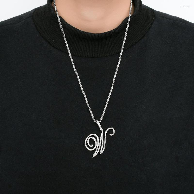 Chains ULJ Cool Flower Body English Letter Zirconia Pendant Hiphop Unisex Cursive Necklace For Man Woman Jewelry
Chains ULJ Cool Flower Body English Letter Zirconia Pendant Hiphop Unisex Cursive Necklace For Man Woman Jewelry
