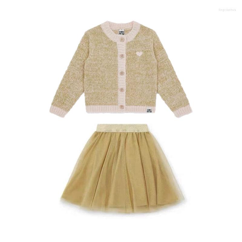 Clothing Sets EnkeliBB Kids Extravagant Style Cargigans And Skirts Gold Color Sweet Child Girls Winter Clothes Suits Birthday Party Wear, As shown
Clothing Sets EnkeliBB Kids Extravagant Style Cargigans And Skirts Gold Color Sweet Child Girls Winter Clothes Suits Birthday Party Wear, As shown