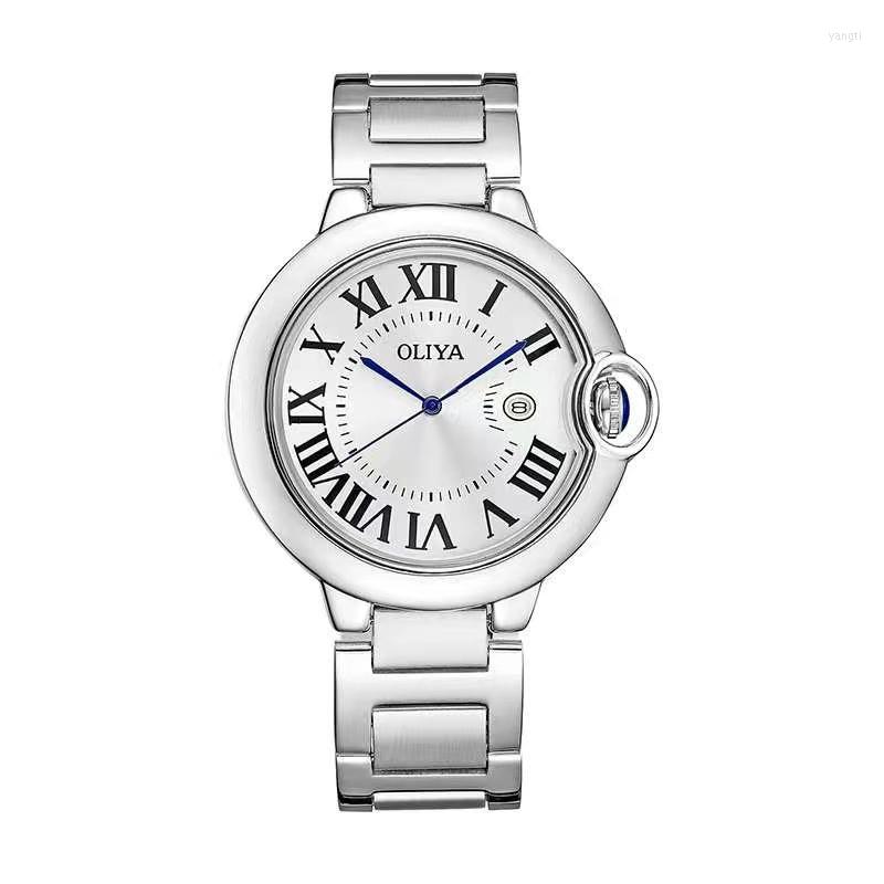 Wristwatches Oliya Couple Watches Round Blue Balloon Fisheye Calendar Buckle Leather Lover Gift Fashion Simple Men's/Women's Quartz, 6823a-2
Wristwatches Oliya Couple Watches Round Blue Balloon Fisheye Calendar Buckle Leather Lover Gift Fashion Simple Men's/Women's Quartz, 6823a-2