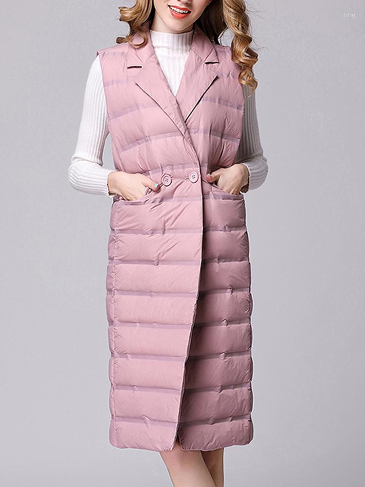 Women's Vests Winter Women 90% White Duck Down Coat Female V-neck Button Long Jacket Casual Lady Light Outwear, Black
Women's Vests Winter Women 90% White Duck Down Coat Female V-neck Button Long Jacket Casual Lady Light Outwear, Black