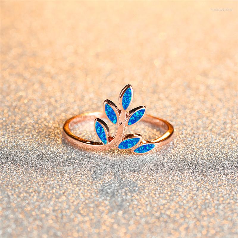 Wedding Rings Minimalist Female Blue White Opal Ring Rose Gold Silver Color Engagement Elegant Bridal Leaf Thin For Women
Wedding Rings Minimalist Female Blue White Opal Ring Rose Gold Silver Color Engagement Elegant Bridal Leaf Thin For Women