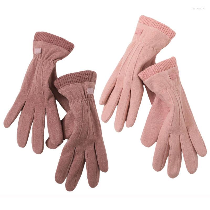 Five Fingers Gloves Korean Solid Color Full Finger Thicken Coldproof Outdoor Cycling Mittens Woman's Winter Warm Touch Screen Driving
Five Fingers Gloves Korean Solid Color Full Finger Thicken Coldproof Outdoor Cycling Mittens Woman's Winter Warm Touch Screen Driving