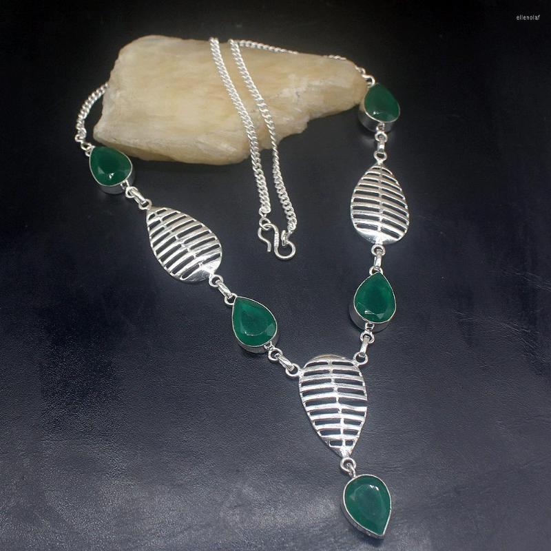 Chains Gemstonefactory Jewelry Big Promotion 925 Silver Natural Unique Green Agate Women Chain Necklace 52cm 202201377
Chains Gemstonefactory Jewelry Big Promotion 925 Silver Natural Unique Green Agate Women Chain Necklace 52cm 202201377