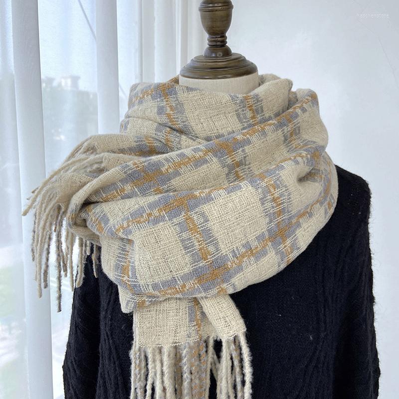 Scarves MoriBty Winter Plaid Scarf Women Luxury Imitation Cashmere Tassle Shawl Wraps Large Warm Pashmina Hijab Neckerchif For Ladies
Scarves MoriBty Winter Plaid Scarf Women Luxury Imitation Cashmere Tassle Shawl Wraps Large Warm Pashmina Hijab Neckerchif For Ladies