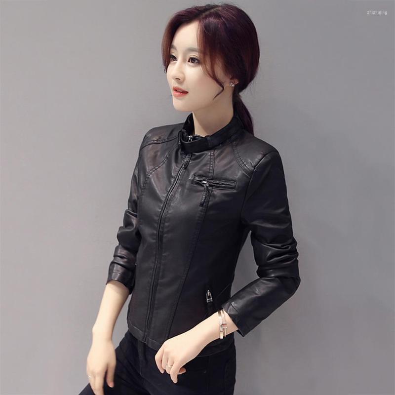 Women's Leather Women Stand Collar Biker Jacket Spring Autumn Casual Zipper Short Slim Sheepskin Fashion Moto Outerwear Split, Black
Women's Leather Women Stand Collar Biker Jacket Spring Autumn Casual Zipper Short Slim Sheepskin Fashion Moto Outerwear Split, Black