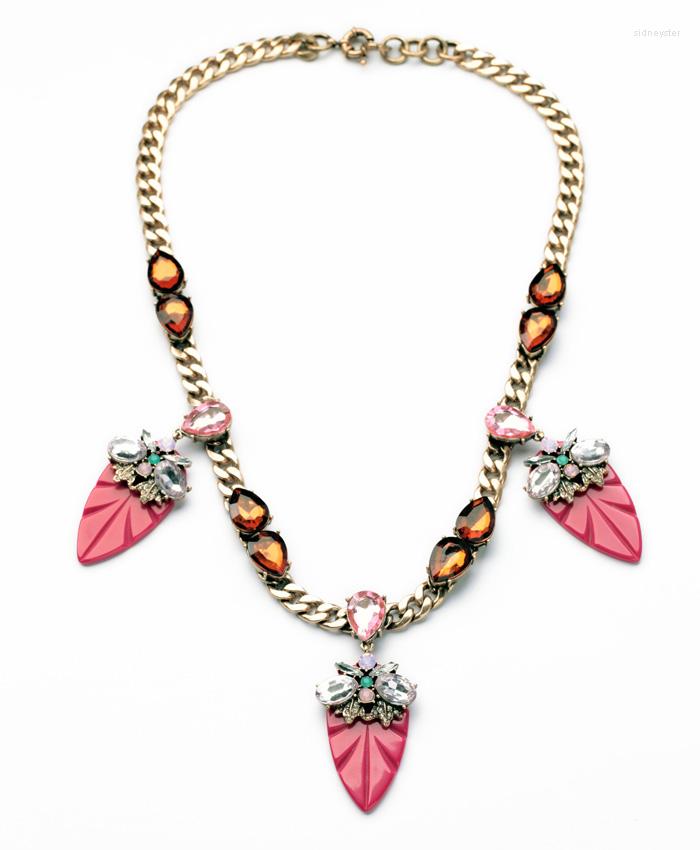 Chains N00827 Beauty Latest Wholesale Imitation Jewelry Unique Pendants Women Gold Color Curb Chain Pink Leaf Necklaces
Chains N00827 Beauty Latest Wholesale Imitation Jewelry Unique Pendants Women Gold Color Curb Chain Pink Leaf Necklaces