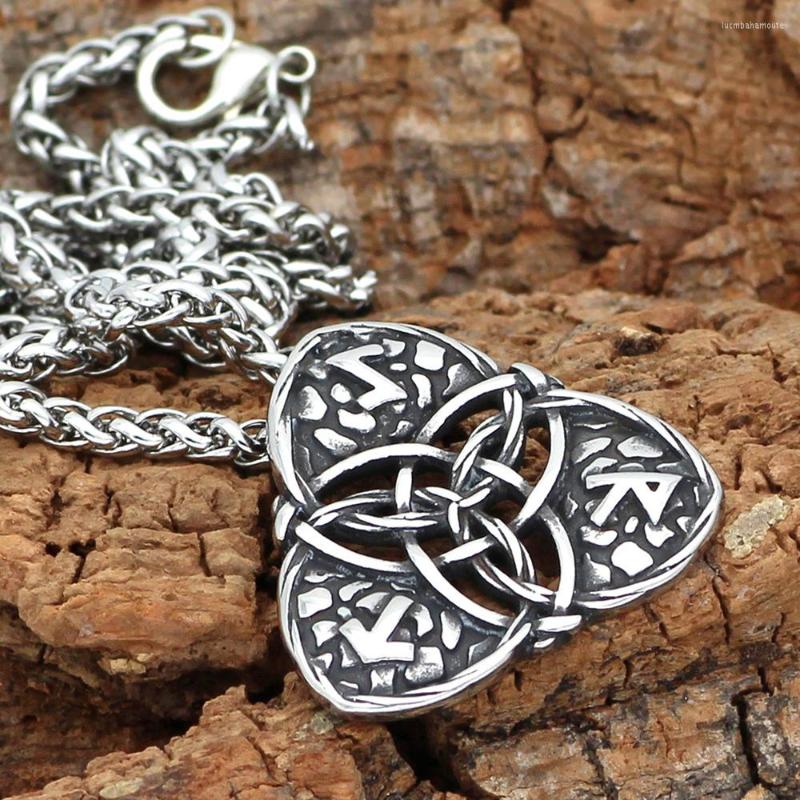 Pendant Necklaces Stainless Steel Vintage Odin Runa Rune Triangle Geometry Viking Necklace With 60 Cm Chain For Men
Pendant Necklaces Stainless Steel Vintage Odin Runa Rune Triangle Geometry Viking Necklace With 60 Cm Chain For Men