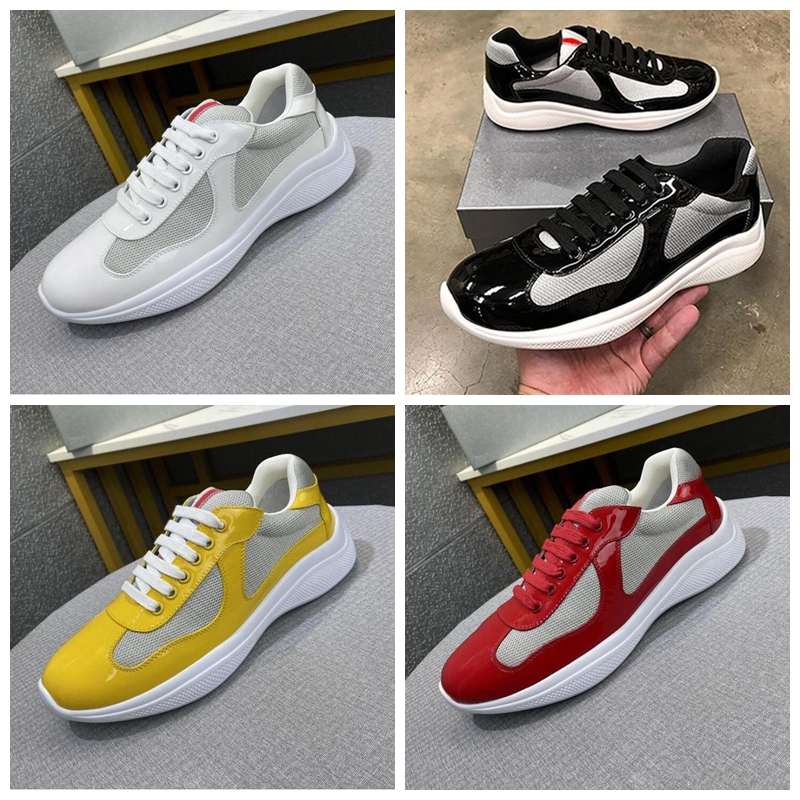 Designer Leather Sneakers Flat Trainers Casual Shoes Patent Leather America 'S Cup Xl Mesh Lace Up Outdoor Sneaker
Designer Leather Sneakers Flat Trainers Casual Shoes Patent Leather America 'S Cup Xl Mesh Lace Up Outdoor Sneaker