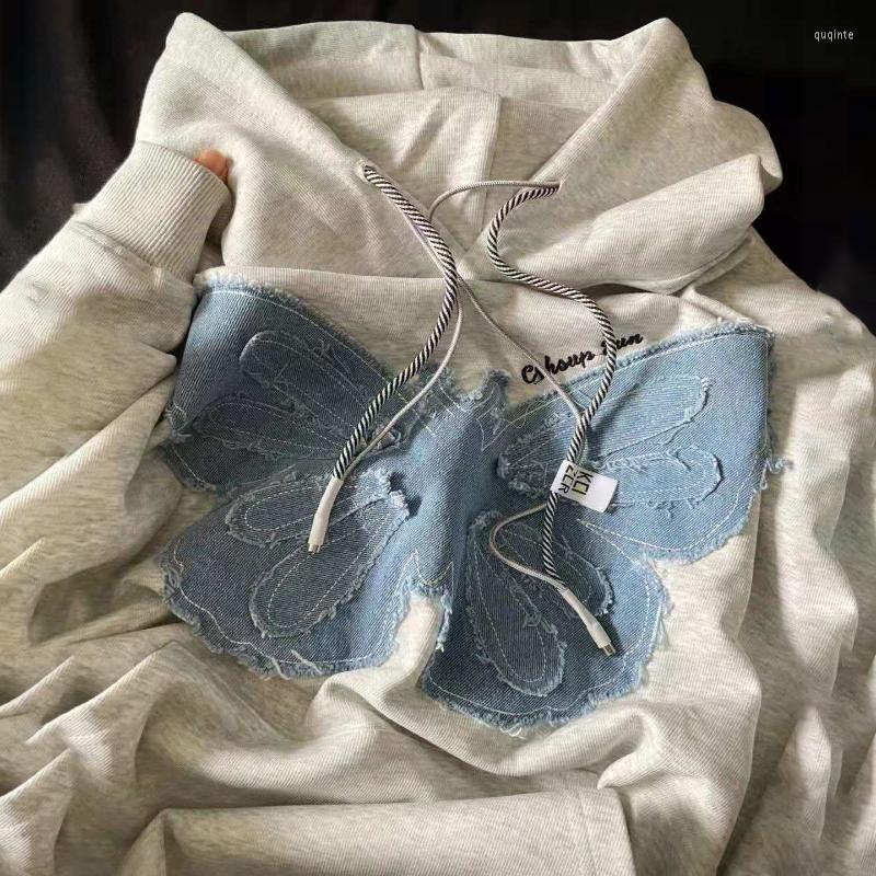 Women's Hoodies Butterfly Graphic Hoodie Women Harajuku Casual Pullover Sweatshirt Vintage Korean Fashion Tops Fall Outfits Streetwear, Gray
Women's Hoodies Butterfly Graphic Hoodie Women Harajuku Casual Pullover Sweatshirt Vintage Korean Fashion Tops Fall Outfits Streetwear, Gray