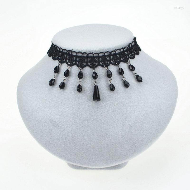 Choker Arrived Handmade Bohemian Style Flower Lace Collar Necklaces & Black Crystal Tassel Pendant Necklace For Women
Choker Arrived Handmade Bohemian Style Flower Lace Collar Necklaces & Black Crystal Tassel Pendant Necklace For Women