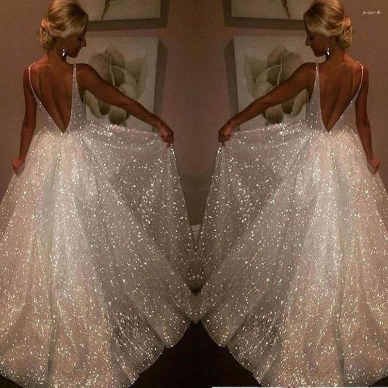 Casual Dresses Diamonds Dress Women's Sexy Temperament V Neck Sleeveless Backless Solid Color Sling Party Prom Wedding Long, Silver
Casual Dresses Diamonds Dress Women's Sexy Temperament V Neck Sleeveless Backless Solid Color Sling Party Prom Wedding Long, Silver