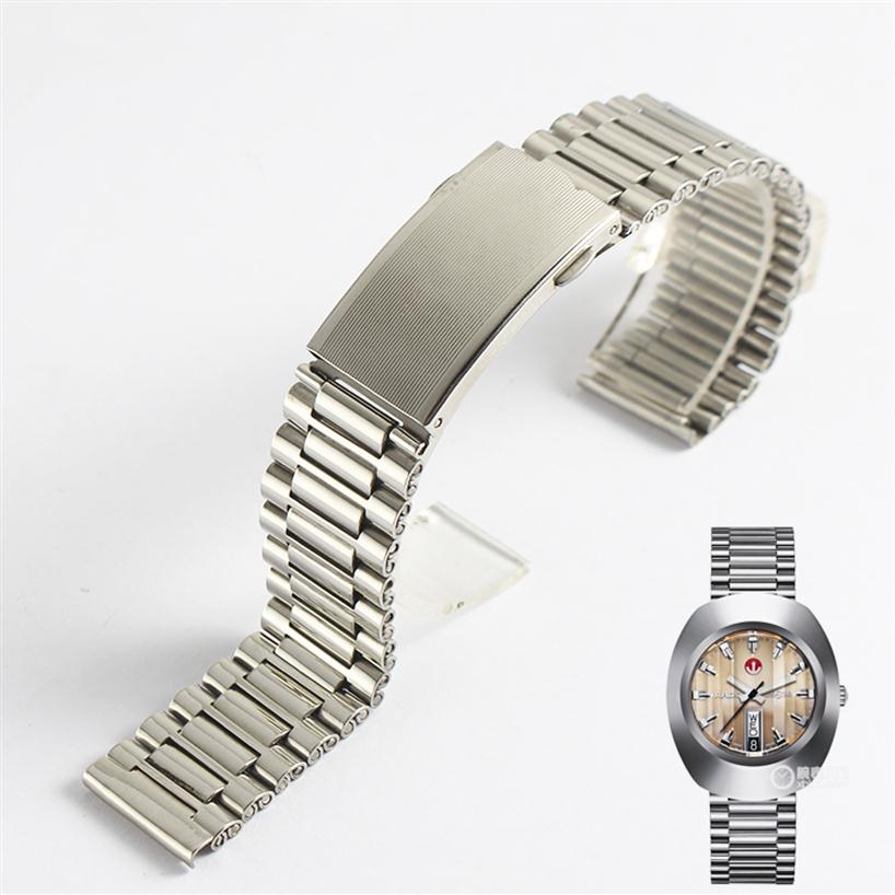 Watchband Stainless Steel Metal Watch band Straight End 18mm Silver Black For Rado Men Watches203h 
Watchband Stainless Steel Metal Watch band Straight End 18mm Silver Black For Rado Men Watches203h