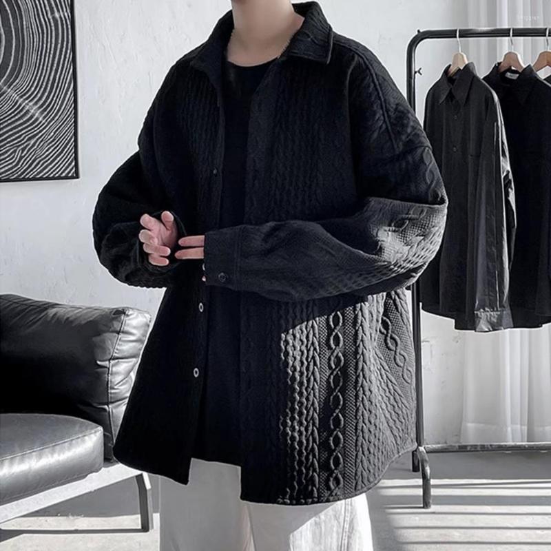 Men's Casual Shirts Trendy Teens Shirt Spring Autumn Pure Color Turndown Collar Jacket Single-breasted Washable Men Coat For Daily Wear, Black
Men's Casual Shirts Trendy Teens Shirt Spring Autumn Pure Color Turndown Collar Jacket Single-breasted Washable Men Coat For Daily Wear, Black