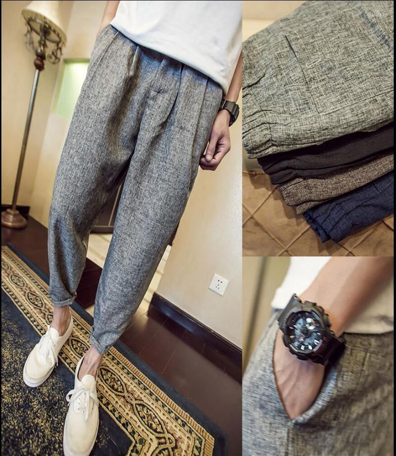Men's Pants 2022 Casual Plus Size Men's Trousers Fluid All-match Linen Harem Middlelowlevel Downshift 9 Capris Costumes, Black
Men's Pants 2022 Casual Plus Size Men's Trousers Fluid All-match Linen Harem Middlelowlevel Downshift 9 Capris Costumes, Black