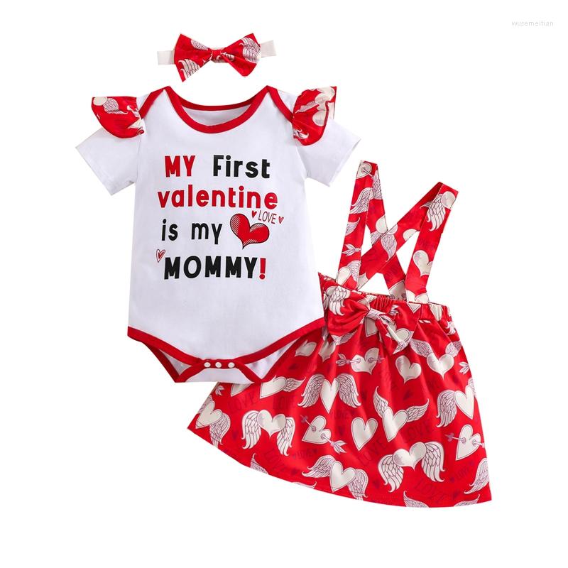 Clothing Sets 0-24M Born Baby Girl Short Sleeve Cotton Bodysuit Tops Print Suspender Skirt Headband 3PCS Valentine's Clothes Set, Picture shown
Clothing Sets 0-24M Born Baby Girl Short Sleeve Cotton Bodysuit Tops Print Suspender Skirt Headband 3PCS Valentine's Clothes Set, Picture shown