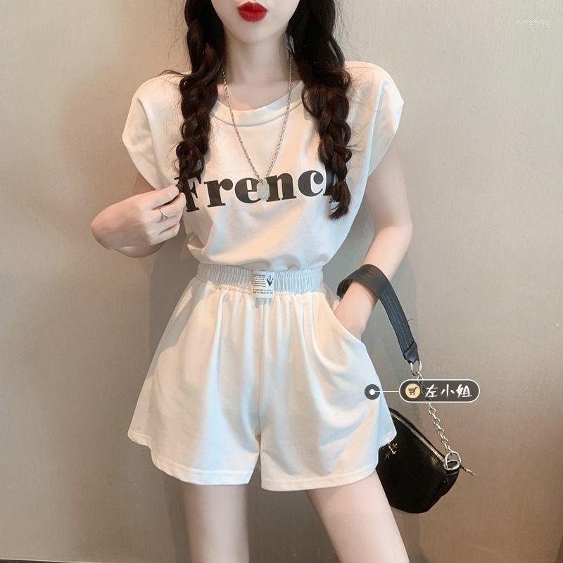 Women' Tracksuits 2022 Women Casual Tracksuit Female Two Piece Set Summer T-Shirts And Shorts Sets Ladies Solid Print Short Sleeve Top, Black
Women' Tracksuits 2022 Women Casual Tracksuit Female Two Piece Set Summer T-Shirts And Shorts Sets Ladies Solid Print Short Sleeve Top, Black
