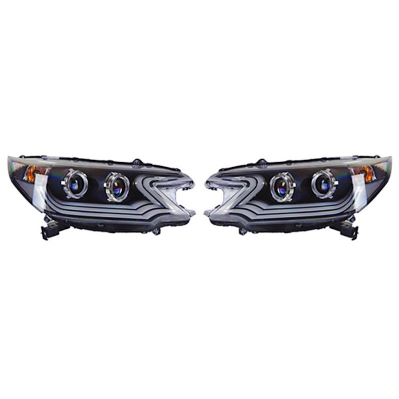 Car Styling LED Headlight for Honda CRV 2012-2014 DRL Double Lens Hid Bi Xenon Running Lights Auto Accessories