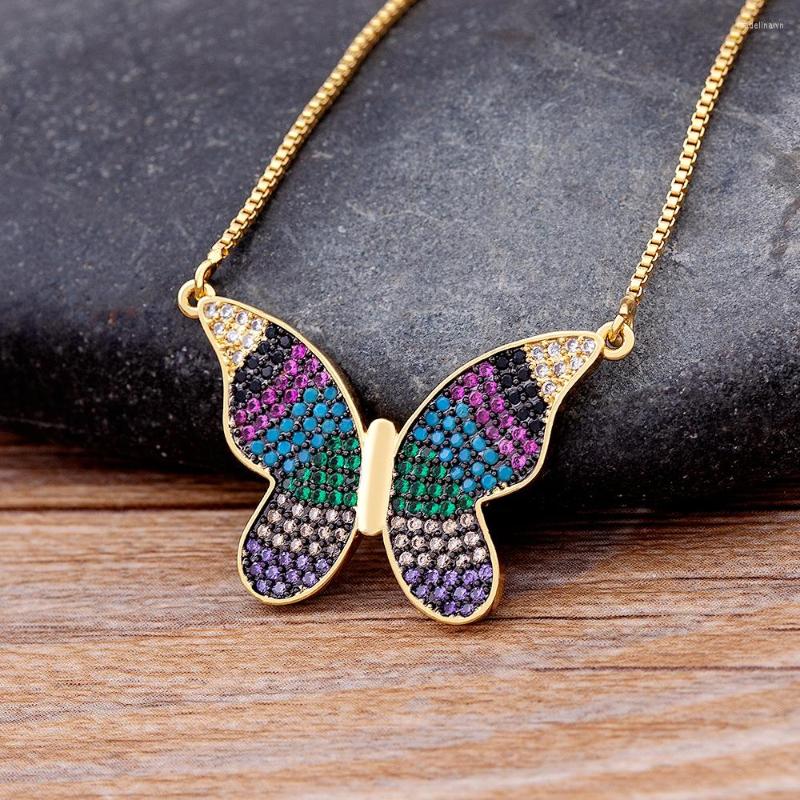 Chains AIBEF Fashion Design Charm Bohemia Butterfly Pendant Copper Zircon Couples Lucky Chain Necklace Jewelry Gifts For Women
Chains AIBEF Fashion Design Charm Bohemia Butterfly Pendant Copper Zircon Couples Lucky Chain Necklace Jewelry Gifts For Women