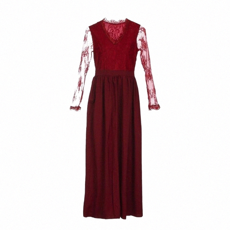 casual Dresses Women Lace Evening Party Formal Long Dress Sexy V Neck Ladies Sleeve a2v7#, Burgundy
casual Dresses Women Lace Evening Party Formal Long Dress Sexy V Neck Ladies Sleeve a2v7#, Burgundy