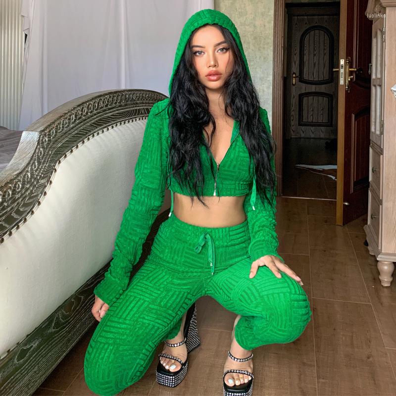 Women' Two Piece Pants Commuter Suit Elegant Women' 2022 Winter Short Cardigan Hoodie Trousers Jacquard Weave Zip For Women, Green
Women' Two Piece Pants Commuter Suit Elegant Women' 2022 Winter Short Cardigan Hoodie Trousers Jacquard Weave Zip For Women, Green