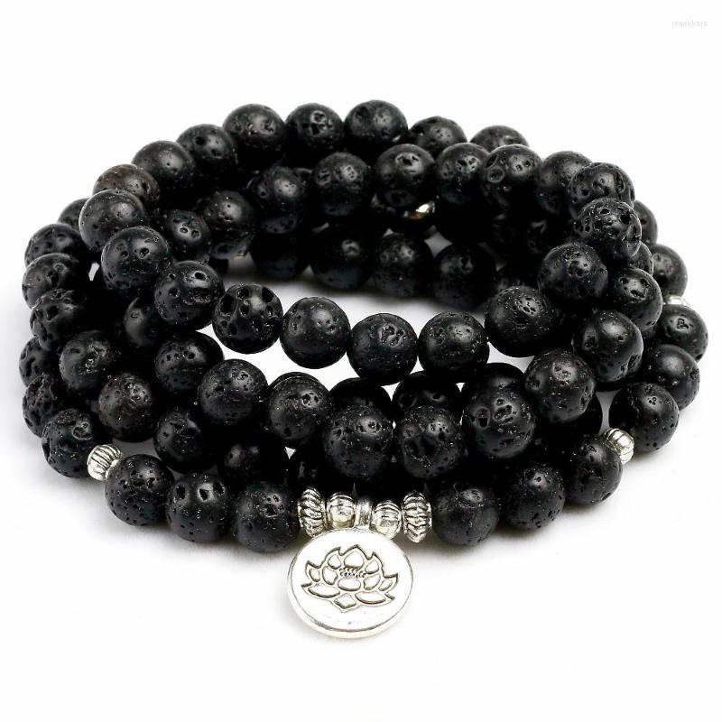 Strand 8mm Natural Lava Rock Stone Healing 108 Buddhist Prayer Beads Mala Men Women Bracelet Necklace Essential Oil Therap Yoga Jewelry
Strand 8mm Natural Lava Rock Stone Healing 108 Buddhist Prayer Beads Mala Men Women Bracelet Necklace Essential Oil Therap Yoga Jewelry