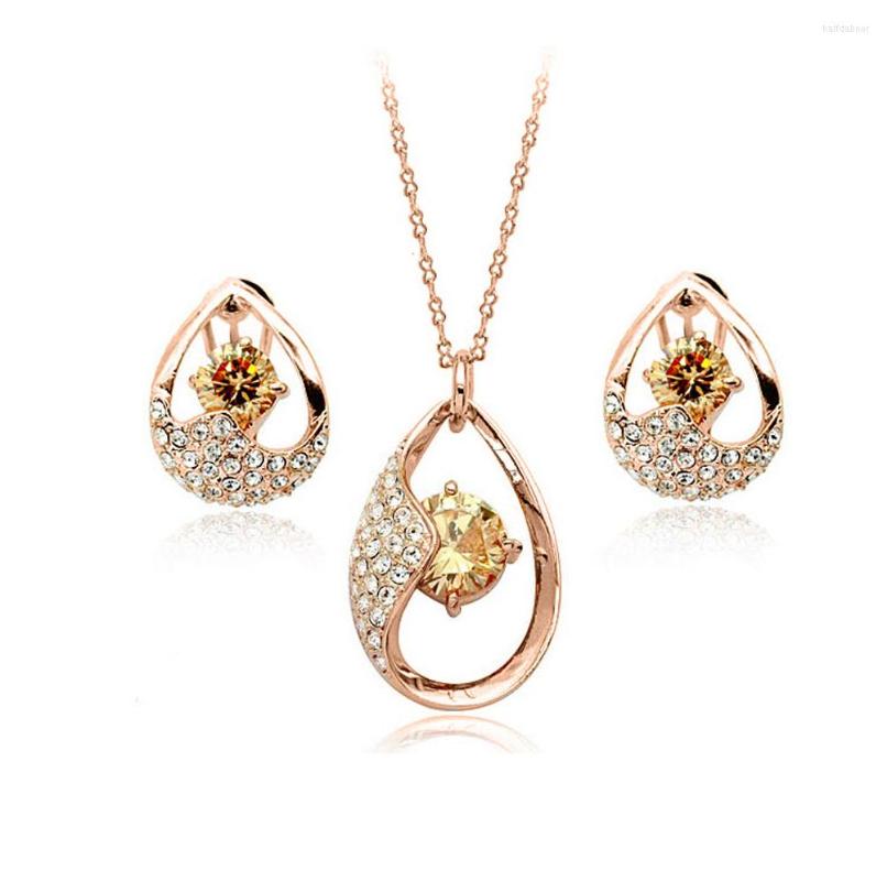 Necklace Earrings Set Fashion Jewelry Charm Drop Zircon Sets / Noble For Women, Picture shown
Necklace Earrings Set Fashion Jewelry Charm Drop Zircon Sets / Noble For Women, Picture shown