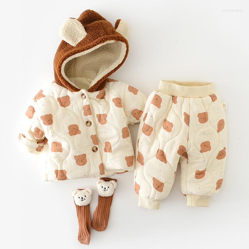 Clothing Sets Toddler Baby Girl Boy Clohing Winter Cartoon Bear Print Hooded Jacket Pants Suit For Infants Cotton Thick Warm Kids Clothes, Z1730
Clothing Sets Toddler Baby Girl Boy Clohing Winter Cartoon Bear Print Hooded Jacket Pants Suit For Infants Cotton Thick Warm Kids Clothes, Z1730