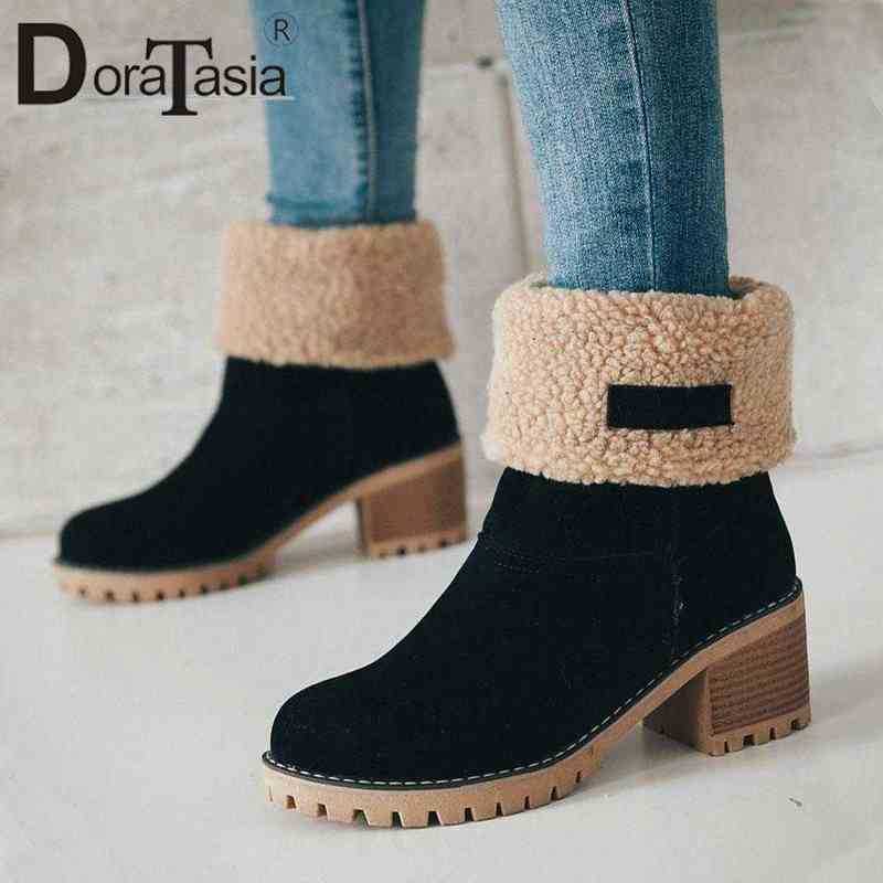 Big Size 3543 New Winter Warm Plush Ladies Fur Snowboots Fashion Chunky Heels Ankle Boots Women Comfy skidproof Shoes Woman J220805, Green
Big Size 3543 New Winter Warm Plush Ladies Fur Snowboots Fashion Chunky Heels Ankle Boots Women Comfy skidproof Shoes Woman J220805, Green