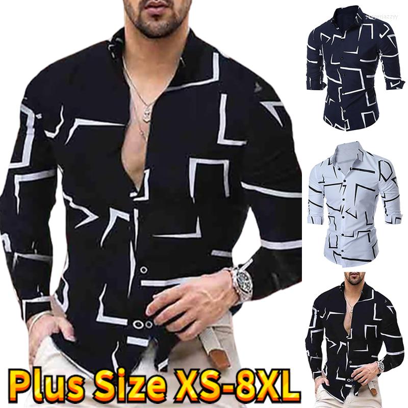 Men's Casual Shirts European American Men's Clothing Fashion Printed Shirt Single-Breasted Cardigan Long Sleeve Men -8XL, Black
Men's Casual Shirts European American Men's Clothing Fashion Printed Shirt Single-Breasted Cardigan Long Sleeve Men -8XL, Black