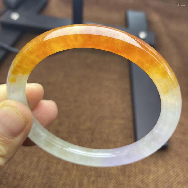 Bangle Send Certificate Burma Jade Natural Yellow Jadeite Myanmar Certified Jades Stone Round Bangles Women Handmade Bracelets
Bangle Send Certificate Burma Jade Natural Yellow Jadeite Myanmar Certified Jades Stone Round Bangles Women Handmade Bracelets