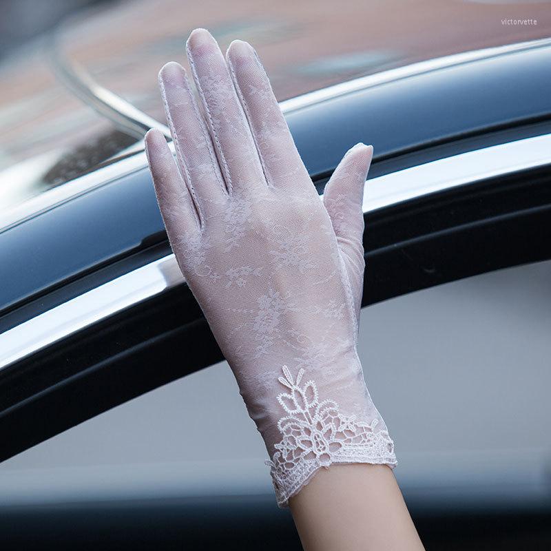 Five Fingers Gloves Uv Sunscreen Female Sexy Costumes Lace Summer Type Drive Outdoor Touch Screen Stretch Silk Fashion
Five Fingers Gloves Uv Sunscreen Female Sexy Costumes Lace Summer Type Drive Outdoor Touch Screen Stretch Silk Fashion