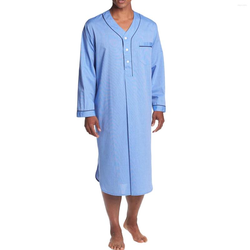Men' Casual Shirts Muslim Solid Men' Loose Color Long-sleeved Robe Nightgown Fashion Blouse, Light blue
Men' Casual Shirts Muslim Solid Men' Loose Color Long-sleeved Robe Nightgown Fashion Blouse, Light blue