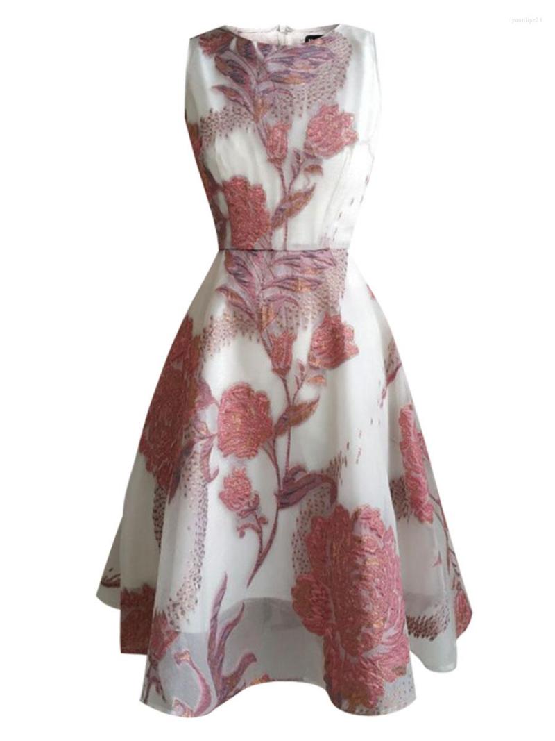 Casual Dresses Original Design England Style Floral Jacquard Drss Women Sleeveless Luxury Evening Dress Vintage Wedding Pograph, Picture shown
Casual Dresses Original Design England Style Floral Jacquard Drss Women Sleeveless Luxury Evening Dress Vintage Wedding Pograph, Picture shown
