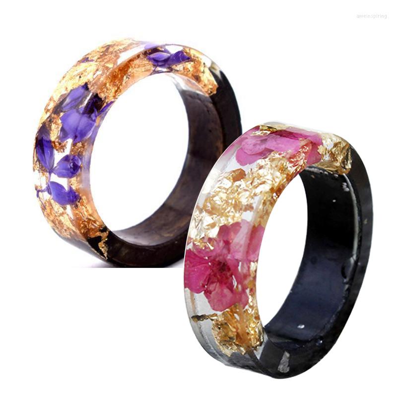 Wedding Rings Wood Resin Ring Small Fresh Band Men Women Fashion Jewelry Love DIY Handmade Dried Flower Epoxy Gifts
Wedding Rings Wood Resin Ring Small Fresh Band Men Women Fashion Jewelry Love DIY Handmade Dried Flower Epoxy Gifts
